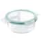 Martha Stewart Round Glass Storage Container Set with Leak Proof Lids